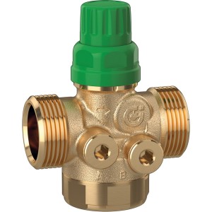 Vanne PICV FLOWMATIC sans prise de pression 1"1/4 mâle-mâle 0,37-3,70 m³/h laiton - THERMADOR 1456643H7 