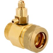 Purgeur manuel solaire à compression mâle-femelle 3/4" pour tube cuivre Ø22 - THERMADOR 254001CST 