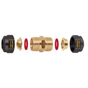 Manchon solaire à compression femelle-femelle Ø22 pour tube cuivre - THERMADOR 254302 