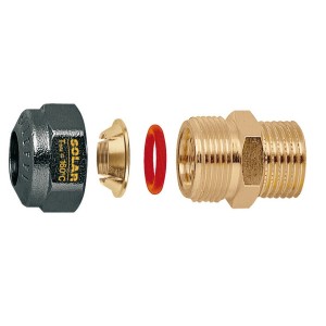 Raccord solaire à compression mâle-femelle 3/4" pour tube cuivre Ø22 - THERMADOR 254452 
