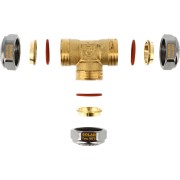 Té solaire à compression Ø22 pour tube cuivre - THERMADOR 254602 