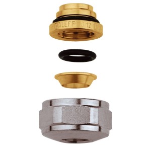 Écrou chromé à compression EUROCONE bague laiton 3/4" femelle Ø16 pour tube métal - THERMADOR 437516 