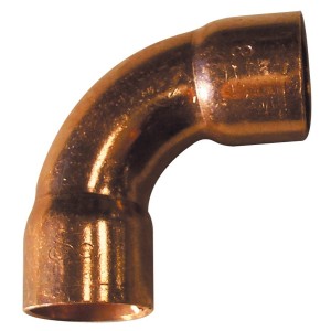 Courbe 90° grand rayon femelle-femelle cuivre à souder Ø63 mm - THERMADOR 5002A63 