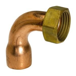 Coude 2 pièces 5002GCU douille cuivre Ø16 - mâle à visser 1/2" fer-cuivre - THERMADOR 5002GC1615 