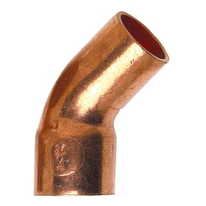 Courbe 45° mâle-femelle cuivre à souder Ø18 mm - THERMADOR 504018 