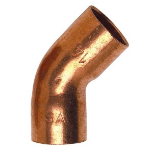 Courbe 45° femelle-femelle cuivre à souder Ø12 mm - THERMADOR 504112 