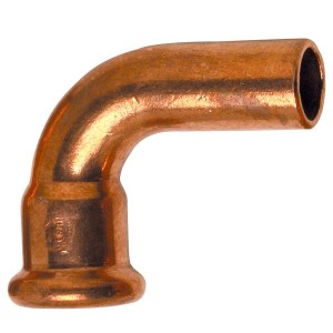 Courbe 90° mâle-femelle à sertir Ø18 pour tube cuivre chauffage et sanitaire - THERMADOR 6001A18 