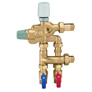 Mitigeur LEGIOFLOW à tête électrothermique 3/4" mâle 230 V avec départ eau froide - THERMADOR 600500 