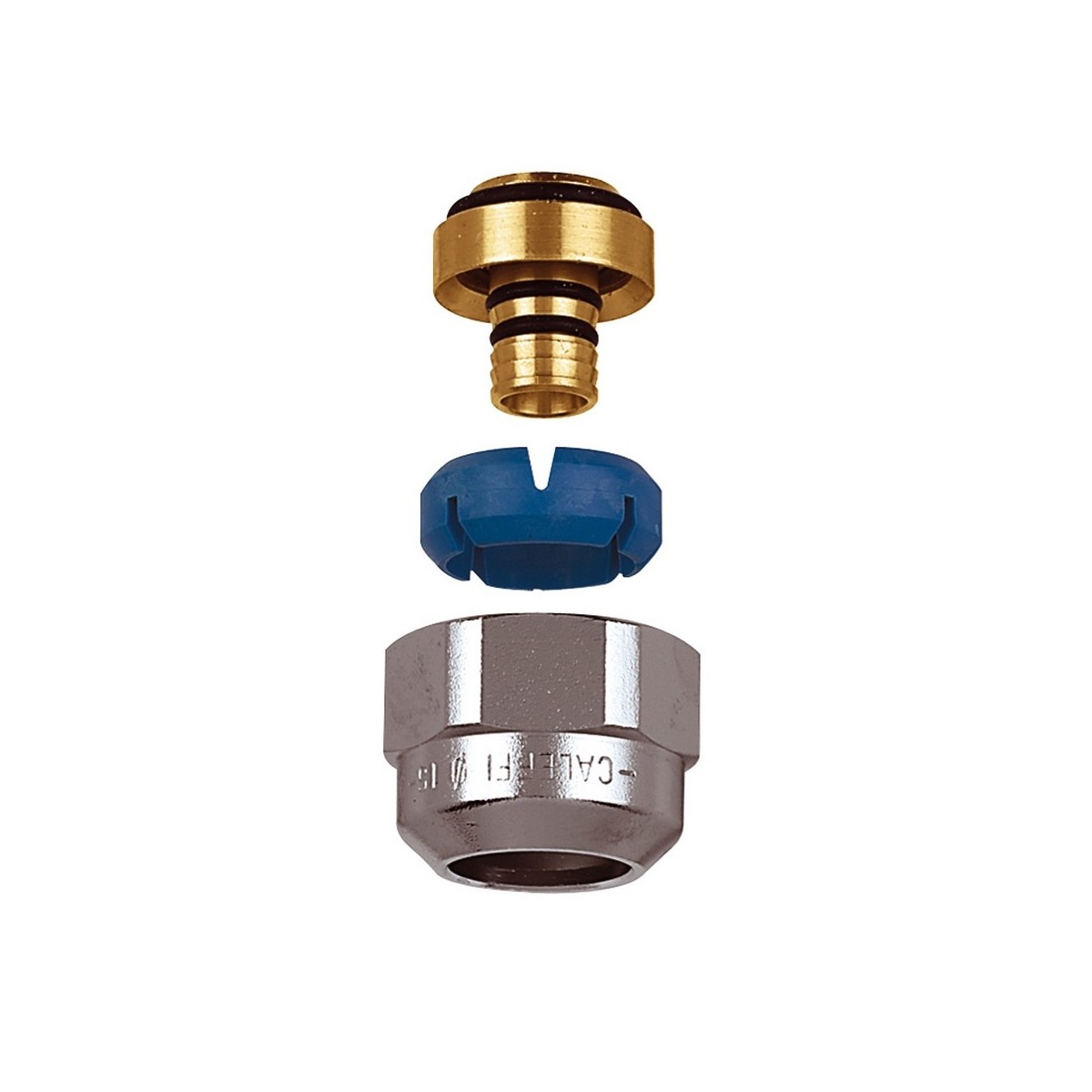Raccord chromé auto-adaptable M23x1,5 Ø12-14 pour tube PER et multicouche 10 bar 5-75 °C - THERMADOR 681001 