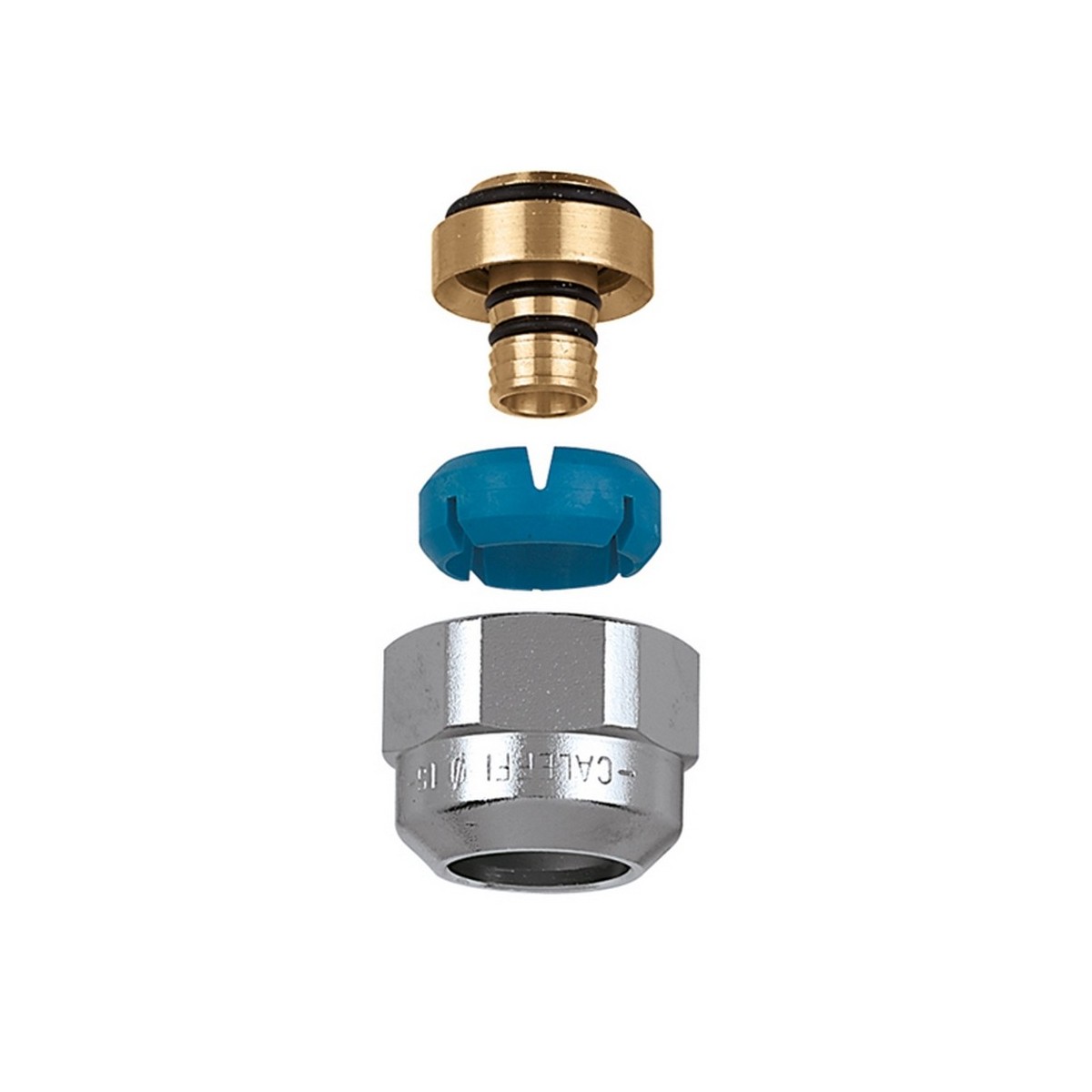 Écrou chromé auto-adaptable bague laiton 3/4" femelle Ø18-20 pour tube PER et multicouche 10 bar 5-75 °C - THERMADOR 681564 