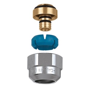 Écrou chromé auto-adaptable bague laiton 3/4" femelle Ø18-20 pour tube PER et multicouche 10 bar 5-75 °C - THERMADOR 681564 