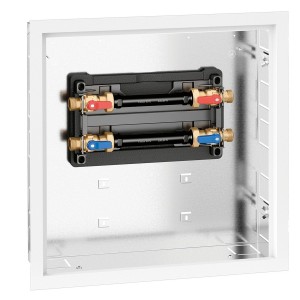 Kit d'attente pour PLURIMOD et PLURIMOD EASY fixation murale isolation gabarit vannes à sphère 3/4" mâle - THERMADOR 700000002 