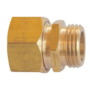 Raccord bicône droit 704B mâle 1/2" pour tube cuivre Ø18 - THERMADOR 704B1815 