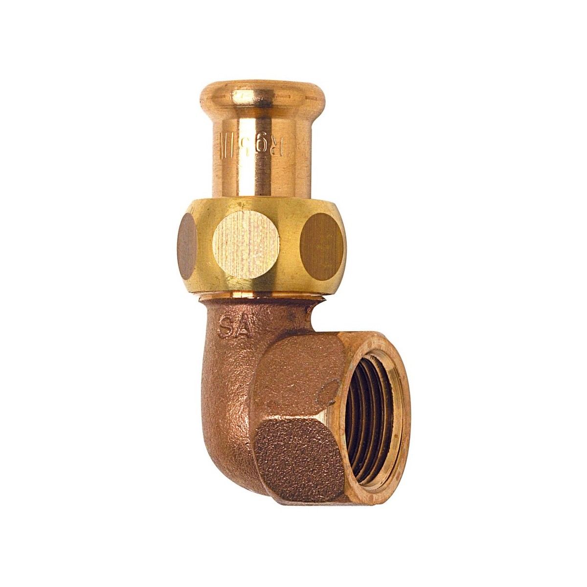 Coude union laiton à sertir 8096G Ø28 taraudé femelle 1" chauffage et sanitaire - THERMADOR 8096G2826 