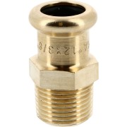 Mamelon intermédiaire laiton à sertir 8243G Ø28 fileté mâle 1" chauffage et sanitaire - THERMADOR 8243G2826 