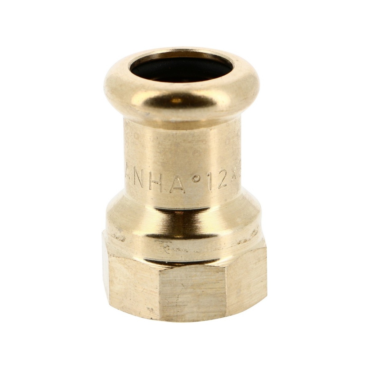 Manchon intermédiaire laiton à sertir 8270G Ø16 taraudé femelle 1/2" chauffage et sanitaire - THERMADOR 8270G1615 