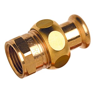 Raccord union laiton à sertir 8330G Ø18 taraudé femelle 3/4" chauffage et sanitaire - THERMADOR 8330G1820 