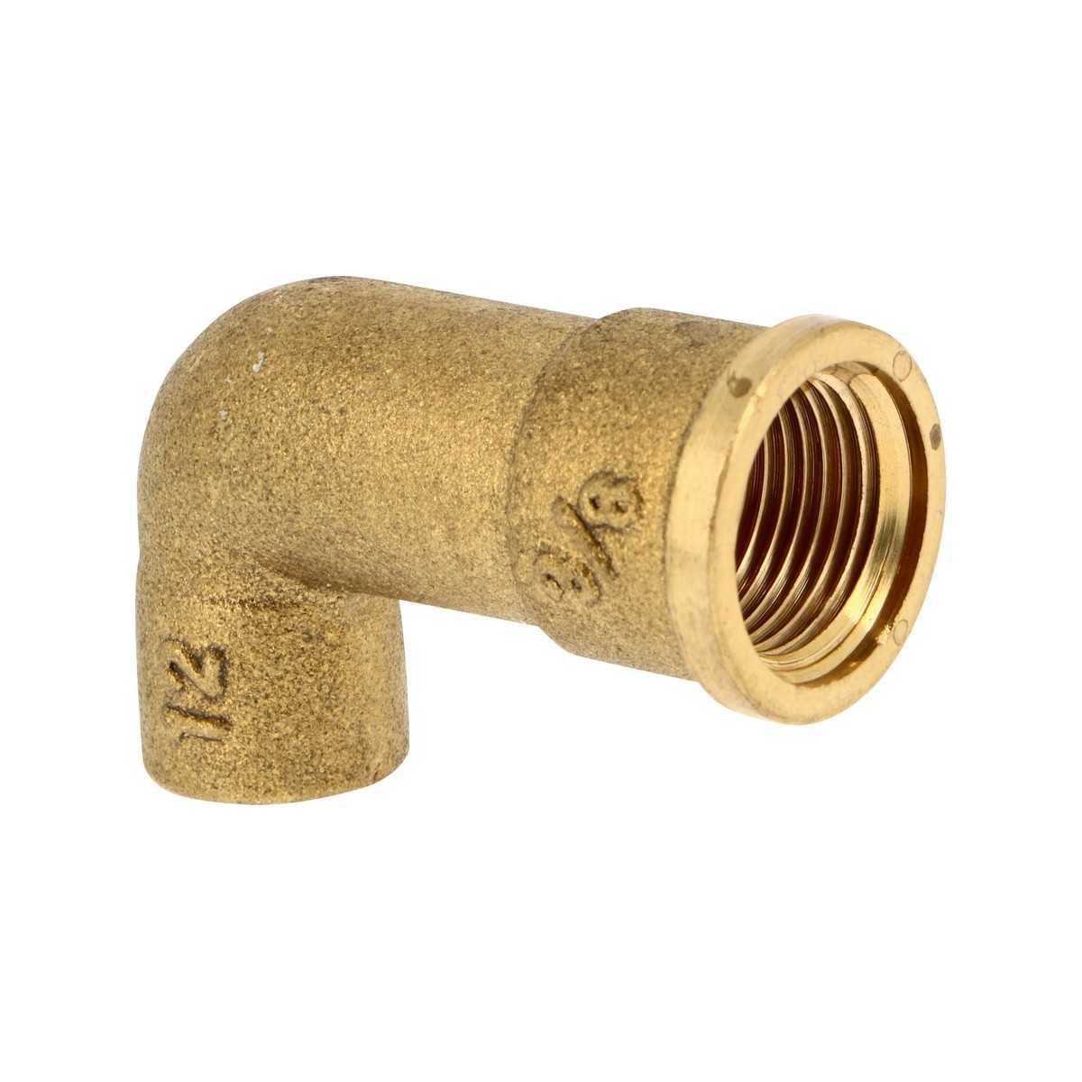 Coude à souder 90° 90GCU femelle à souder Ø14 - femelle à visser 3/8" modèle long - THERMADOR 90GC1214L 
