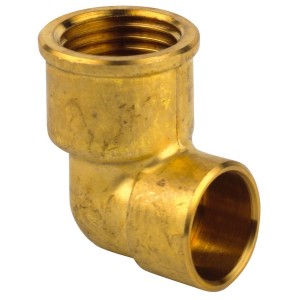 Coude à souder 90° 90GCU femelle à souder Ø18 - femelle à visser 3/4" - THERMADOR 90GC1820 