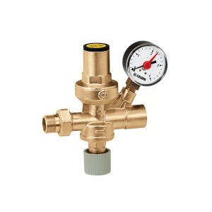 Alimentateur automatique ABTM 1/2" mâle-femelle avec vanne d'arrêt et manomètre - THERMADOR ABTM 