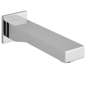 Bec de baignoire laiton chromé section carrée longueur 187 mm pour système encastré - THEWA AC226CR 