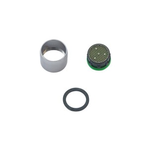 Aérateur mousseur complet avec bague chromée M28/100 - THEWA AERT3 