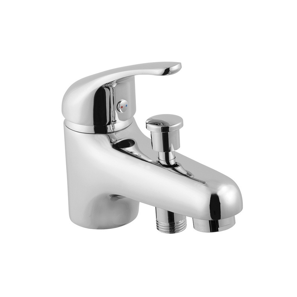 Mitigeur monotrou pour bain-douche AUGA chromé pose sur gorge cartouche céramique Ø35 mm - THEWA AGA32 