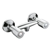 Mélangeur pour douche AKVO chromé têtes céramiques demi-tour NF - THEWA AKV200 