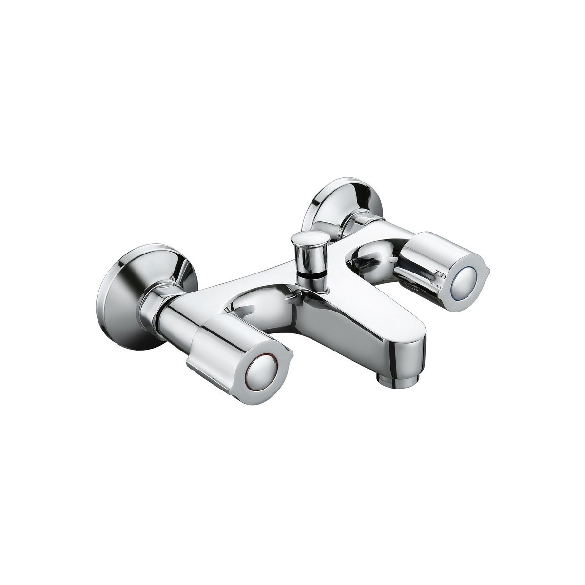 Mélangeur pour bain-douche AKVO chromé têtes céramiques demi-tour NF - THEWA AKV300 