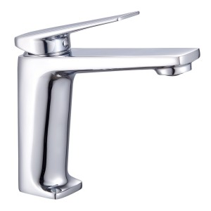 Mitigeur pour lavabo AMANZI chromé avec vidage clic-clac ABS - THEWA AMZ15 