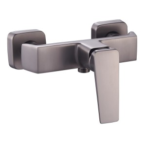 Mitigeur de douche AMANZI graphite mat poignée verticale pose murale - THEWA AMZ20GM 