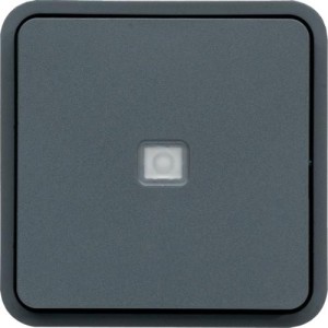 cubyko BP 1F  témoin ass. gris HAGER WNA023