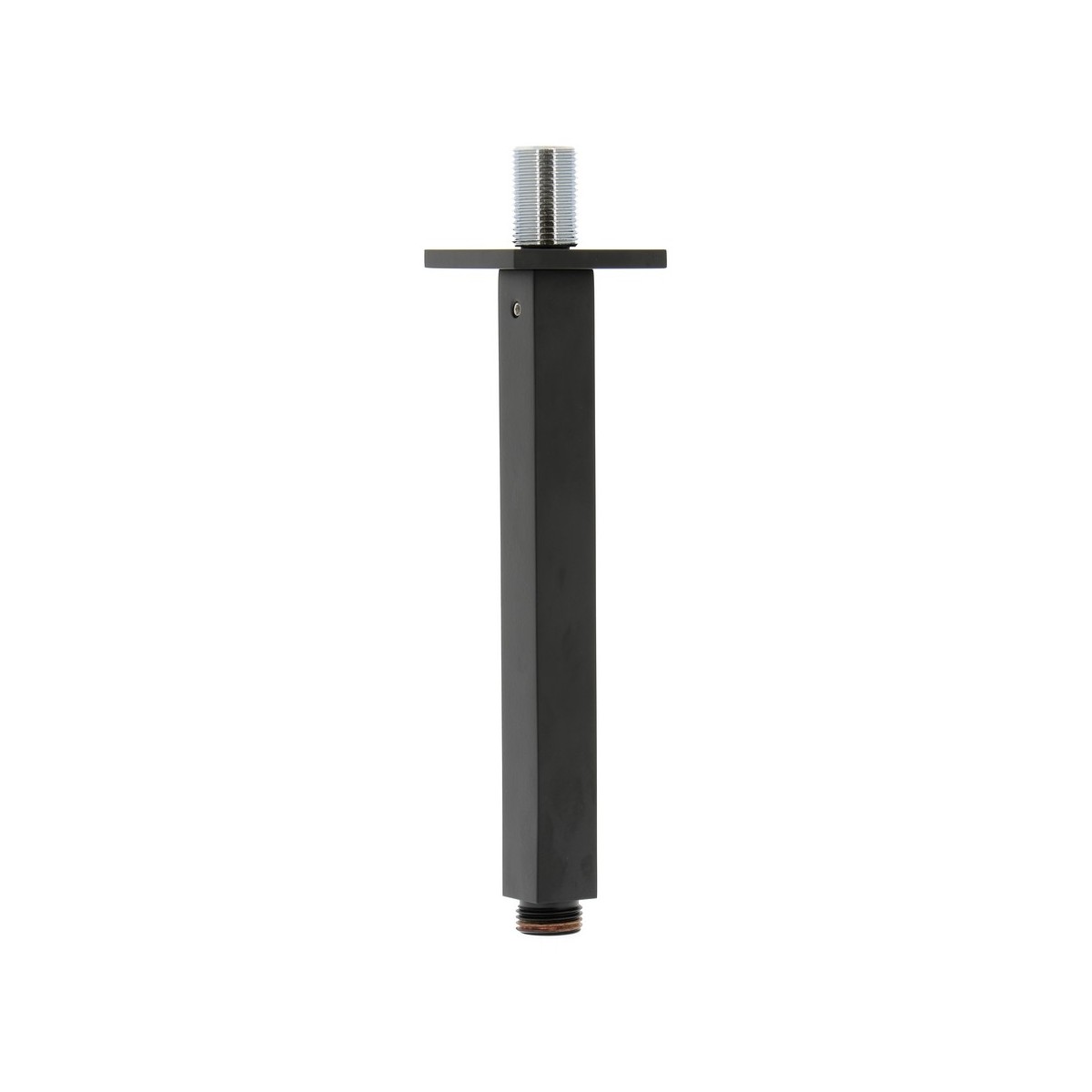 Bras de douche plafond carré 200 mm noir - THEWA BD048NE 