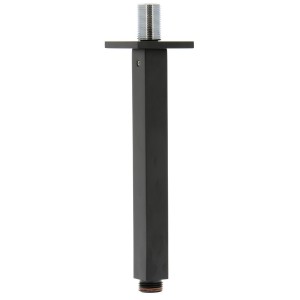 Bras de douche plafond carré 200 mm noir - THEWA BD048NE 