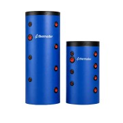 Bouteille de mélange 100 L murale jaquette skaï bleue 4 piquages par côté et piquage 1"1/2 thermoplongeur - THERMADOR BMEL100SK 