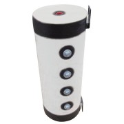 Bouteille de mélange 100 L inox 304L sur pieds jaquette skaï blanche 2x4 piquages 6 bar -10 à 110 °C - THERMADOR BMELI100SK 
