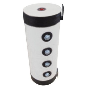 Bouteille de mélange 100 L inox 304L sur pieds jaquette skaï blanche 2x4 piquages 6 bar -10 à 110 °C - THERMADOR BMELI100SK 