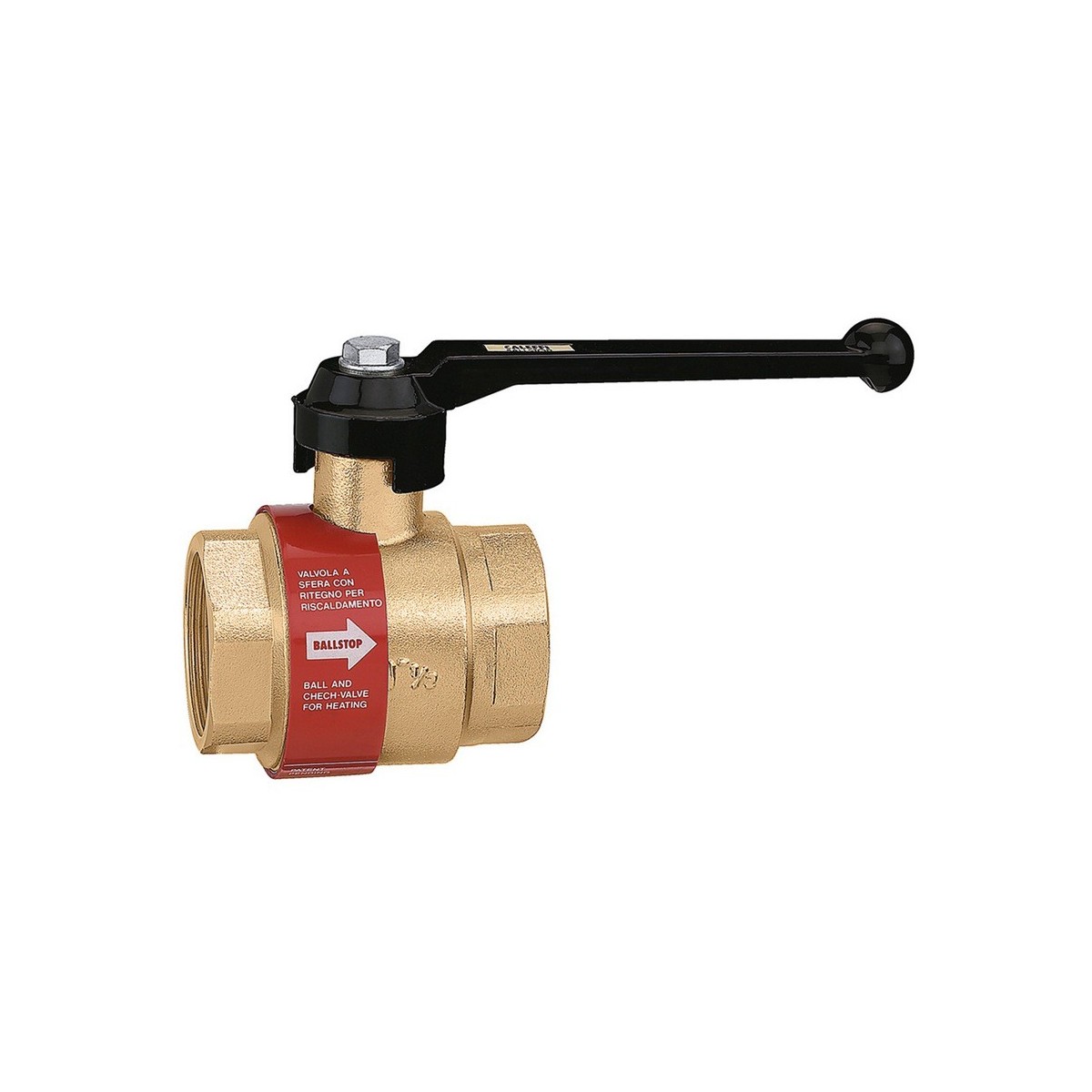 Vanne à sphère BALLSTOP clapet antithermosiphon intégré 1"1/2 femelle-femelle ouverture 20 mbar 110 °C 16 bar - THERMADOR CBAL40