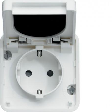 cubyko PC Schuko assoc. gris HAGER WNA160