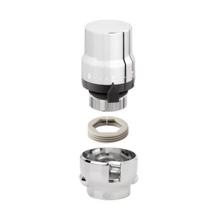 Ensemble thermostatique chromé avec coque et clé de montage pour sèche-serviettes F30x1,5 - THERMADOR COFTCH 