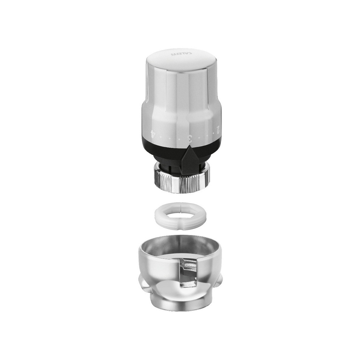 Ensemble thermostatique métal brossé avec coque et clé de montage pour sèche-serviettes - THERMADOR COFTMB 