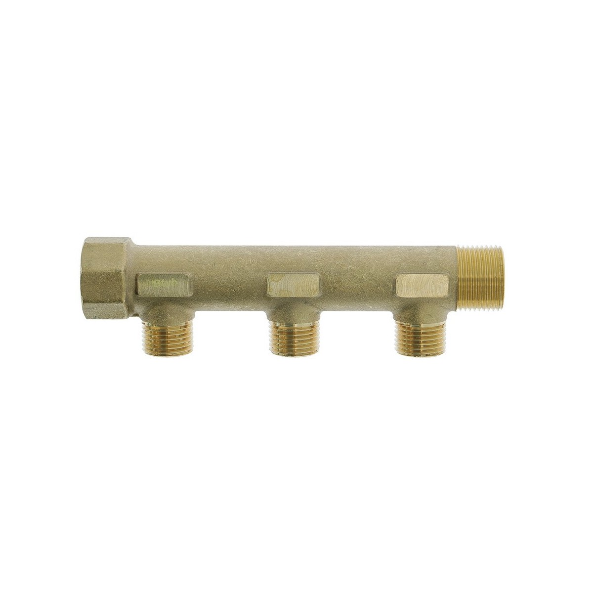 Collecteur de distribution laiton 3/4" 3 sorties 1/2" à portée plate certifié ACS chauffage et sanitaire - THERMADOR COLC203P 