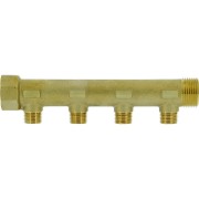 Collecteur de distribution laiton 1" 4 sorties 1/2" à portée plate certifié ACS chauffage et sanitaire - THERMADOR COLC264P 