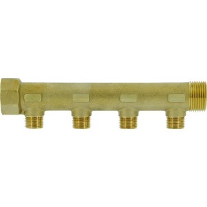 Collecteur de distribution laiton 1" 4 sorties 1/2" à portée plate certifié ACS chauffage et sanitaire - THERMADOR COLC264P 