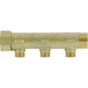 Collecteur de distribution laiton 1"1/4 3 sorties 1/2" à portée plate certifié ACS chauffage et sanitaire - THERMADOR COLC333P 