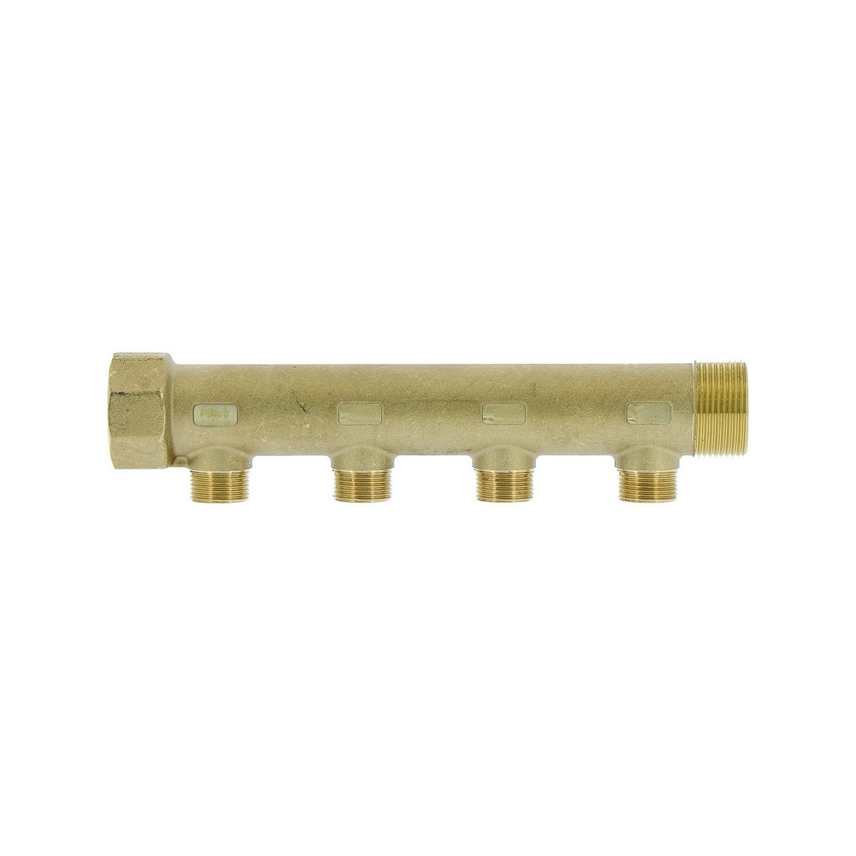 Collecteur de distribution laiton 1"1/4 4 sorties 3/4" à portée plate certifié ACS chauffage et sanitaire - THERMADOR COLC334P 