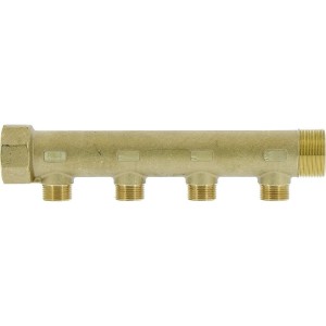 Collecteur de distribution laiton 1"1/4 4 sorties 3/4" à portée plate certifié ACS chauffage et sanitaire - THERMADOR COLC334P 