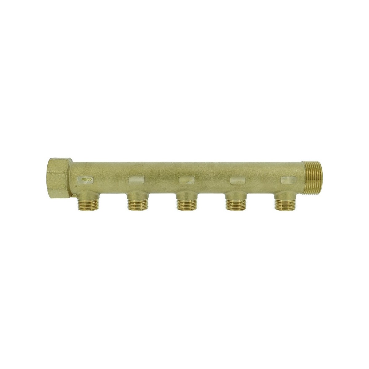 Collecteur de distribution laiton 1"1/4 5 sorties 3/4" à portée plate certifié ACS chauffage et sanitaire - THERMADOR COLC335P 