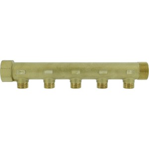 Collecteur de distribution laiton 1"1/4 5 sorties 3/4" à portée plate certifié ACS chauffage et sanitaire - THERMADOR COLC335P 