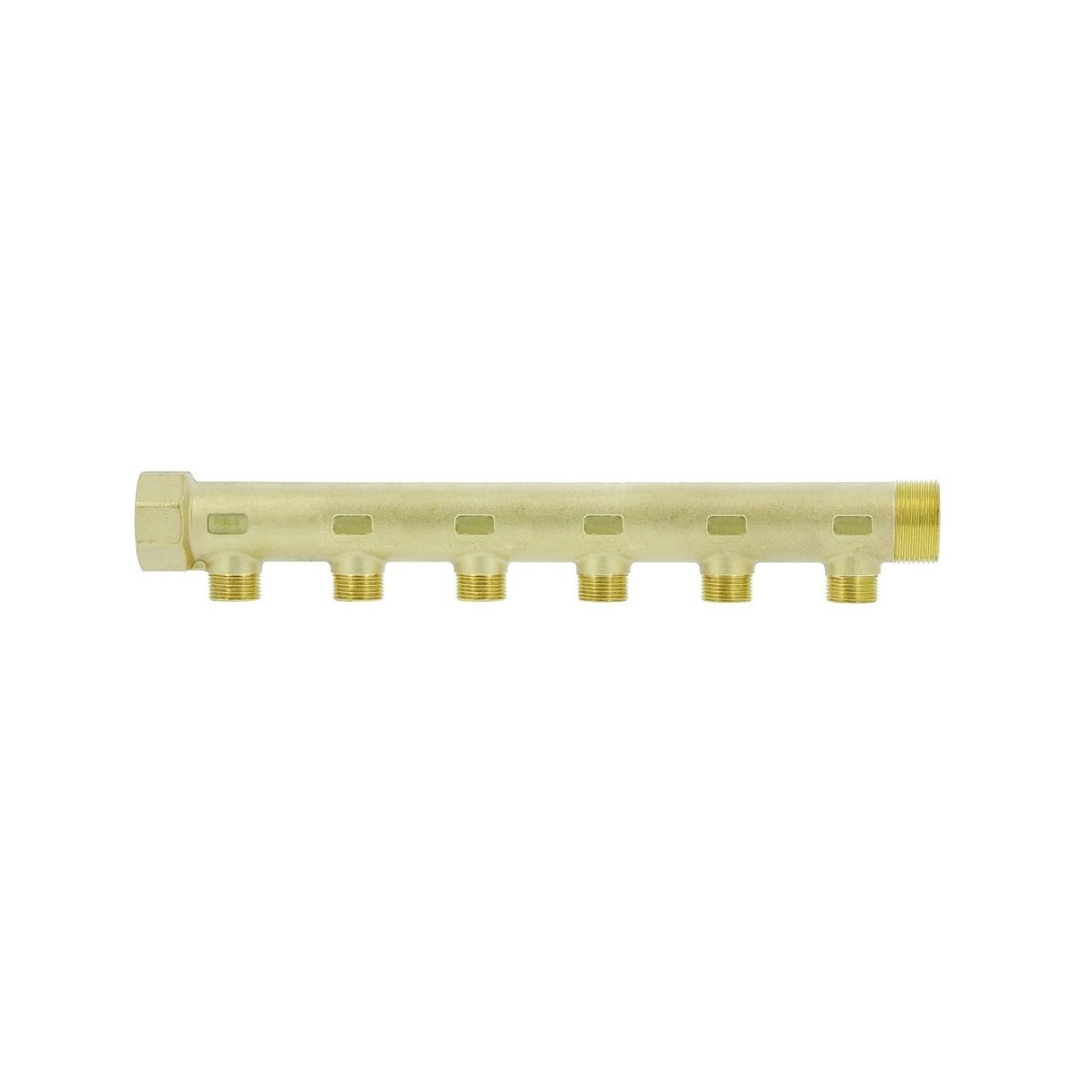 Collecteur de distribution laiton 1"1/4 6 sorties 3/4" à portée plate certifié ACS chauffage et sanitaire - THERMADOR COLC336P 
